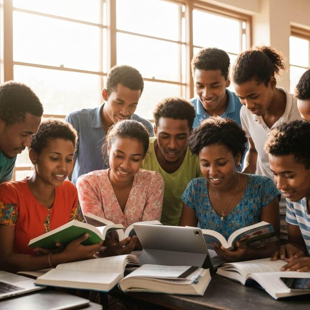 Étudiants à l'université de Toliara
